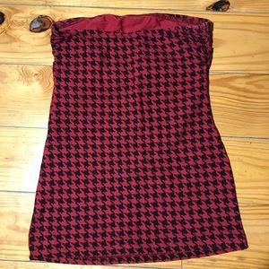 Cute red/black tube top